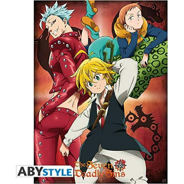 Abystyle The Seven Deadly Sins Meliodas Ban King Mini Poster 15 X 5 Walmart Com Walmart Com