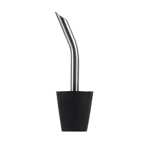 JShteea Boquilla para Tubería Silicona Acero Inoxidable para Senderismo Mochilero (boquilla Negra)