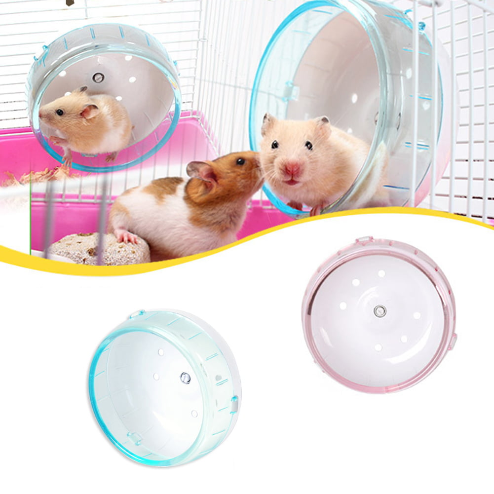 Pet Training Hamster Mouse Rat Exercise Plastic Silent Running Spinner Wheel #AM 