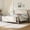 Taupe, variant on Christopher Knight Home Queen Upholstered Platform Bed, Velvet Tufted Headboard and Footboard, Brown