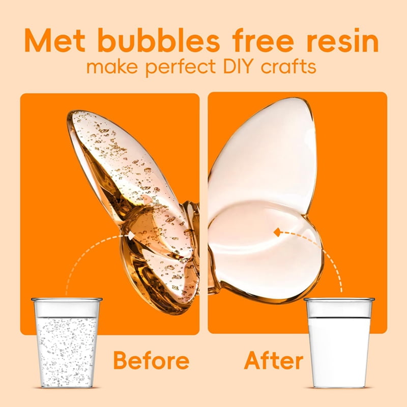 HOT Resin Bubble Remover, Remove 99% 5-8 Minutes, 95kPa Vacuum Chamber for Epoxy Resin, UV Us Plug