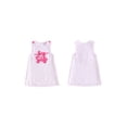 thumbnail image 2 of BemeyourBBs Toddler Baby Girl Big Sister Dress Baby Girls Summer Tank Dress Overalls 6 12 18 24 Months 2 3 4 Years Lil Sis Letter Graphic Pink Striped Sleeveless A-Line Dress, 2 of 9