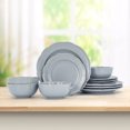 thumbnail image 4 of BU Scallop 12pc Dinnerware set Blue, 4 of 9