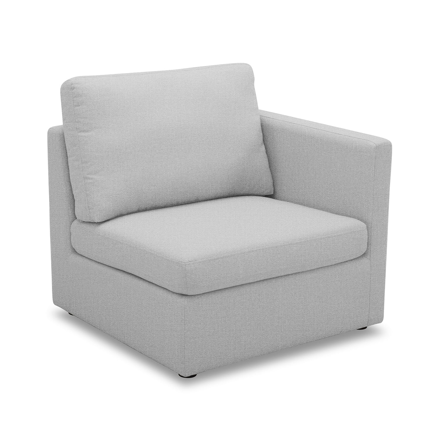 Better Homes & Gardens Modular Sectional Sofa with Storage Ottoman, Grey