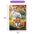 thumbnail image 5 of Hello Fall Bichon Frise Football Welcome Autumn with Leaves Pumpkins Garden Flag 12x18in Double Sided Bichons Dog Lovers Gifts Idea Outdoor Decor - 00012, 5 of 5