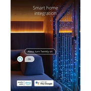 Twinkly Curtain App-Controlled Smart 210 Multicolor RGB+W LED Christmas Lights