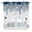 DarkBlue, variant on Swag Valance Curtains for Windows, Spring Botanical Light Filtering Kitchen Curtains with Rod Pocket, Black Eucalyptus Butterfly Rustic Window Treatment Valances for Living Room, 36x63 - 2 PCS