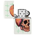thumbnail image 3 of Zippo Cyber Skull Design White Matte Pocket Lighter, 3 of 6