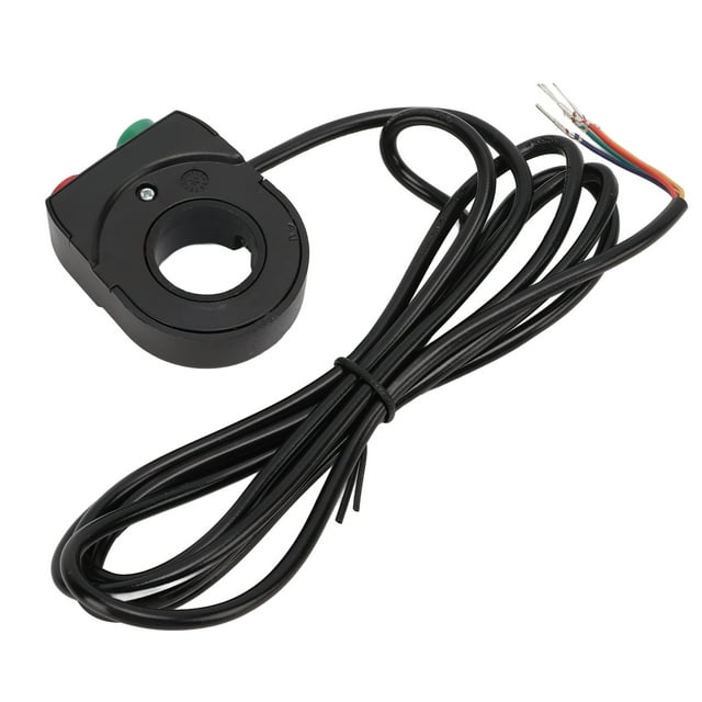 Interruptor de bocina para motocicleta 2 en 1, interruptor de encendido y apagado para faros de bicicleta, scooter y bicicleta eléctrica.