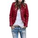 thumbnail image 1 of Chaqueta tipo cárdigan para mujer, traje de chaqueta militar cruzada combinada, chaqueta informal de negocios corta, M, rojo, 1 of 4