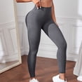 thumbnail image 2 of Women's Ribbed High Waisted Leggings Seamless Stretch Yoga Workout Pants, 2 of 5