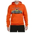 thumbnail image 2 of 1969 Plymouth Road Runner Hot Rod Racing | Mens Cars and Trucks Hooded Sweatshirt Graphic Hoodie, Orange, Small, 2 of 4