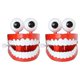 thumbnail image 1 of 2 extraños juguetes nuevos con ojos de cadena y grandes dientes blancos., 1 of 5