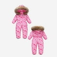 thumbnail image 4 of ATOGUTA Girls Hooded Snowsuit Ski Jackets Jumpsuits Overalls for Skiing Snowboarding Size 1T-6, Hot Pink, 4 of 6