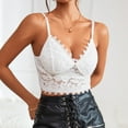 thumbnail image 5 of Women Summer Tops Women Sexy Clothes Rimless Bralette Push Up Sticky Bras Vest Sleeveless Backless Crop Top Club Vintage Bra Vest Workout Top Womens Camisole with Support Bra Warm College White S, 5 of 9