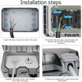 thumbnail image 4 of Enchufe exterior impermeable IP66, enchufe externo, enchufe de pared exterior resistente a la intemperie y al polvo para cocina, baño, garaje, piscina y jardín, 4 of 5