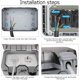 thumbnail image 4 of Enchufe exterior impermeable IP66, enchufe externo, enchufe de pared exterior resistente a la intemperie y al polvo para cocina, baño, garaje, piscina y jardín, 4 of 5