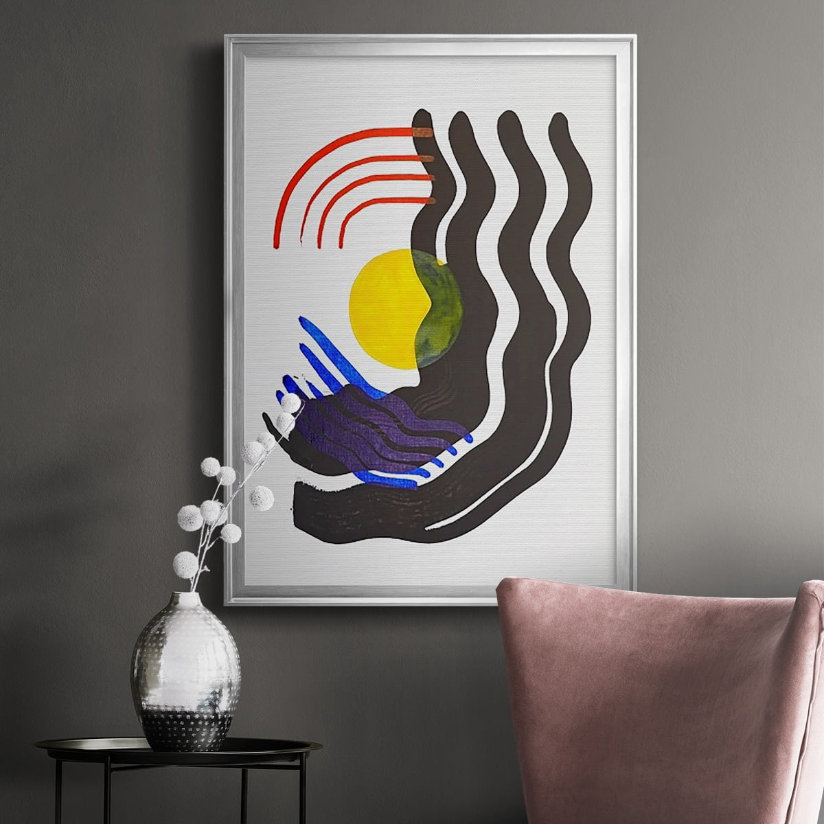 Shifting III Premium Framed Print, in Gold, Black, or Silver - Ready to Hang
