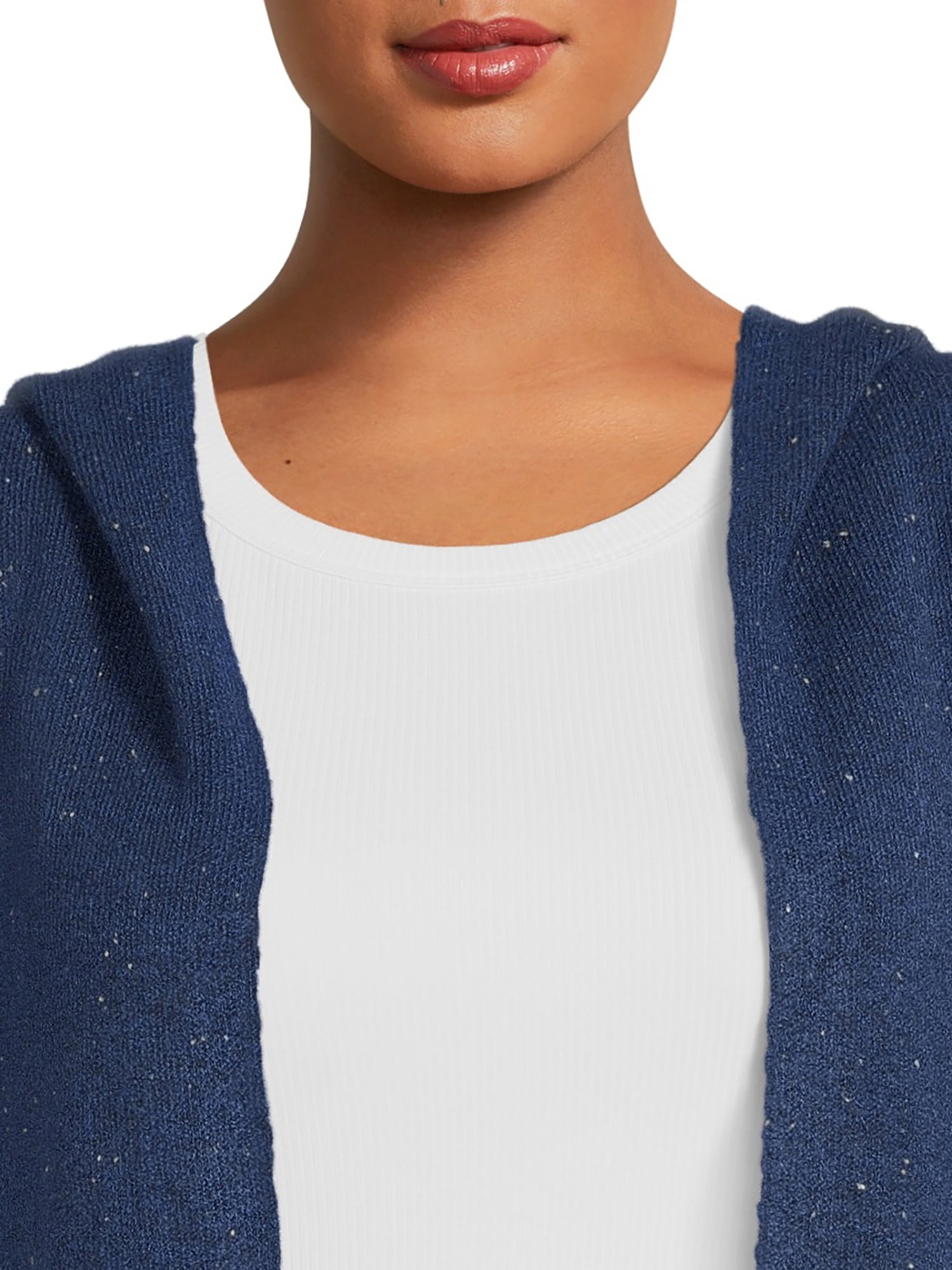 Terra & Sky Women's Plus Size Hooded Duster