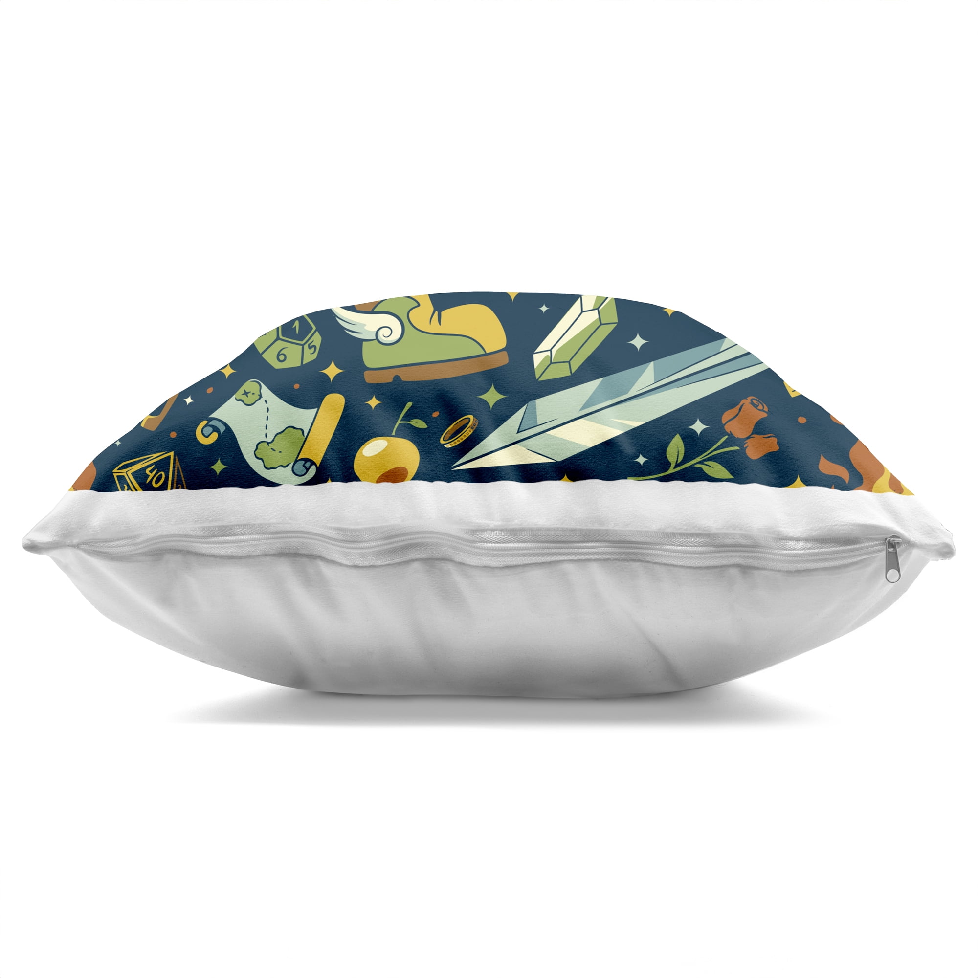 Stupell Industries Board Game RPG Pattern Decorative Printed Throw Pillow, design by Tobe Fonseca, 18 x 7 x 18