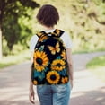 thumbnail image 6 of Sunflower Butterfly Backpack Lightweight Bookbag Travel Rucksack Laptop Daypack for Women Men, 6 of 6