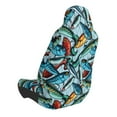 thumbnail image 4 of Lsque Colorful Fishing Baits Pattern Car Seat Covers for Front Seats , Waterproof Seat Covers for Cars, Sporty Front Seat Covers,Car Seat Cover Protector Front Seats, 4 of 5