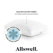 Allswell Cool Lux Cooling Bed Pillow, Standard/Queen Size Pillow for Sleeping, Cooling Pillow with Cover