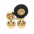 thumbnail image 4 of 4 Uds latón 1,0 Beadlock rueda llanta rueda contrapeso Compatible con Axial Scx24 1/24 coche trepador de control remoto Upgra, 4 of 5