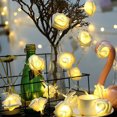 thumbnail image 6 of Dream Lifestyle DIY Rose Flower String Lights,1.5M LED Romantic String Lights Bright Warm Flower Rose Lamp Fairy Light for Valentine's Day Wedding Gardens Party Christmas Decoration(5 Styles), 6 of 8