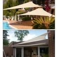 thumbnail image 2 of 12â Triangle Sun Shade Sail UV Top Outdoor Canopy Patio Lawn Backyard Cover Pool-Taupe, 2 of 2