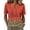 Wine, variant on Stralyhd Cotton Linen Women Tops Short Sleeve Button Down Shirts Summer V Neck Top Casual Loose Henley Blouses Blue L
