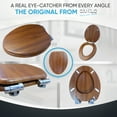 thumbnail image 4 of Sanilo Soft Close Toilet Seat ELONGATED, Quiet and Slow Close Lid and Seat, Strong Bumpers and Hinges, Mahogany, 4 of 6