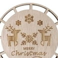 thumbnail image 6 of HILABEE 6Pcs Christmas Macrame Ornaments Crafts Pendants Wood Discs DIY Hanging Pendants for Boho Decor Wedding Christmas Decorations Set C, 6 of 8