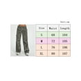 thumbnail image 6 of Coduop Women's Loose Cargo Pants Casual Baggy Relaxed Fit Straight Wide Leg Trousers with Pockets, 6 of 6