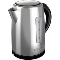 BLACK DECKER 1.7L Cordless Kettle, Silver, KE2000SD