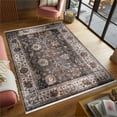 thumbnail image 5 of Anna Collection Beige/Gray/Tan Floral Medallion Rug - 7' X 10', 5 of 6