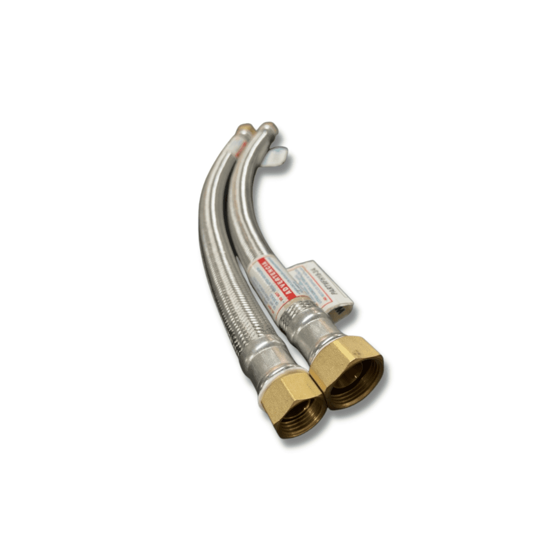 Marey 576, Flexible Stainless Steel, Silver, Hose, 3/4" x 1/2" x 36" Inches, Durable, FIP.
