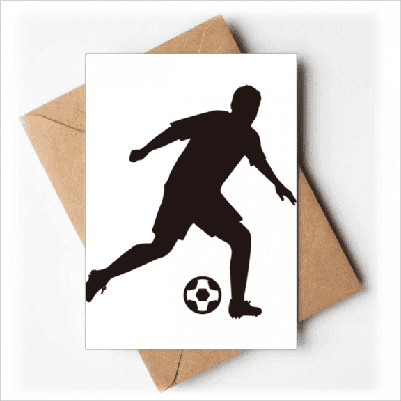 Football soccer Sports Outline Greeting Cards You are Invited Invitations