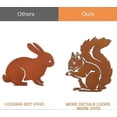 thumbnail image 3 of Squirrel Decoration Rusty Squirrel Sitting Garden Ornament Metal Natural Rust Patina for Decorative Garden Wooden Garden Decoration Figurines, 3 of 5