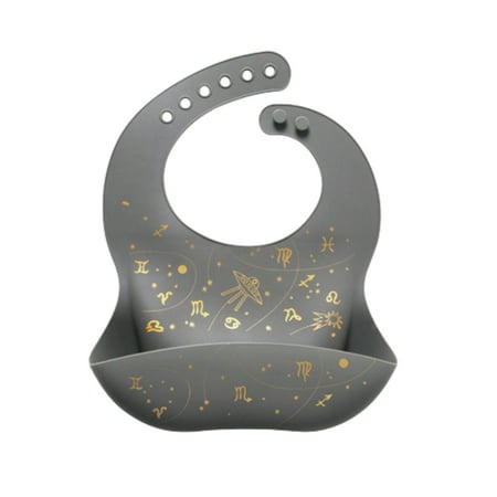 

SUTENG Waterproof Soft Baby Silicone Bibs Cute Cartoon Printed Children Girl Boy Adjustable Kids Bib Baby Lunch Feeding Stuff