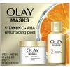 6 Pack - Olay Vitamin C Face Mask Kit, Exfoliator Kit with Mask, Silica, & Exfoliating Aha Peel 4.2 Fl Oz