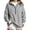 Gray, variant on Horkkom Quarter Zip Sweatshirt for Women Solid Color Loose Pullover Long Sleeve Tops Casual Tunic Sweatshirt XL