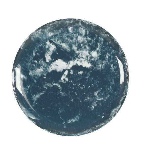 Cal Mil Reactive Blue and White Melamine Plate, 7 inch Dia. x 0.75 inch Height -- 6 per case.