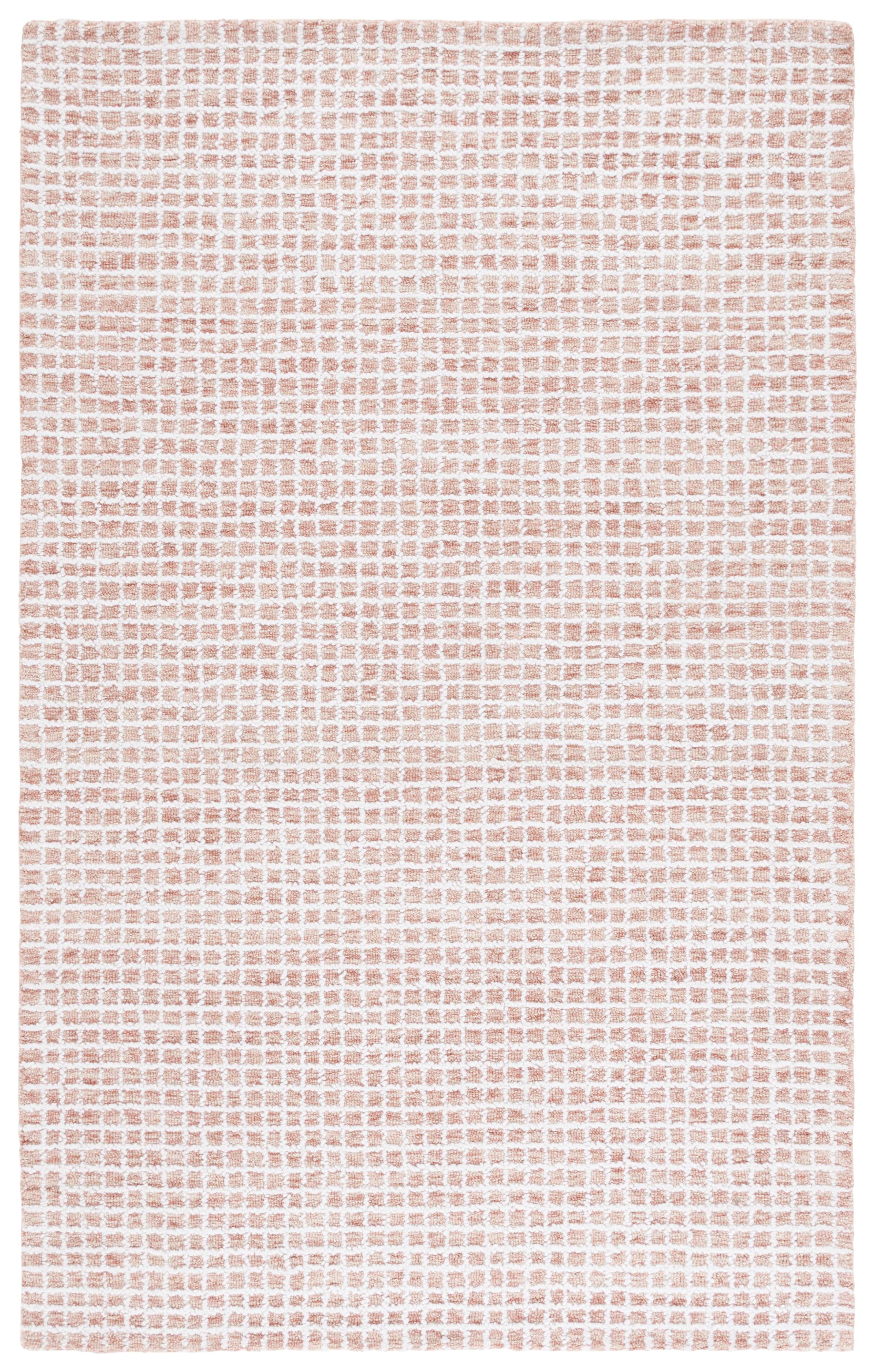SAFAVIEH Abstract Careen Geometric Area Rug, Ivory/Blush, 4' x 6'