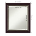 thumbnail image 4 of Amanti Art Beveled Wood Wall Mirror - Signore Bronze Frame Outer Size: 20 x 24 in, 4 of 5
