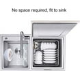 thumbnail image 2 of Ultrasonic Dishwasher in Sink, Portable Kitchen Helper Multifunctional Household Ultrasonic Dish Washing USB Machine Cleaner Kitchen Equipment (Green), 2 of 8