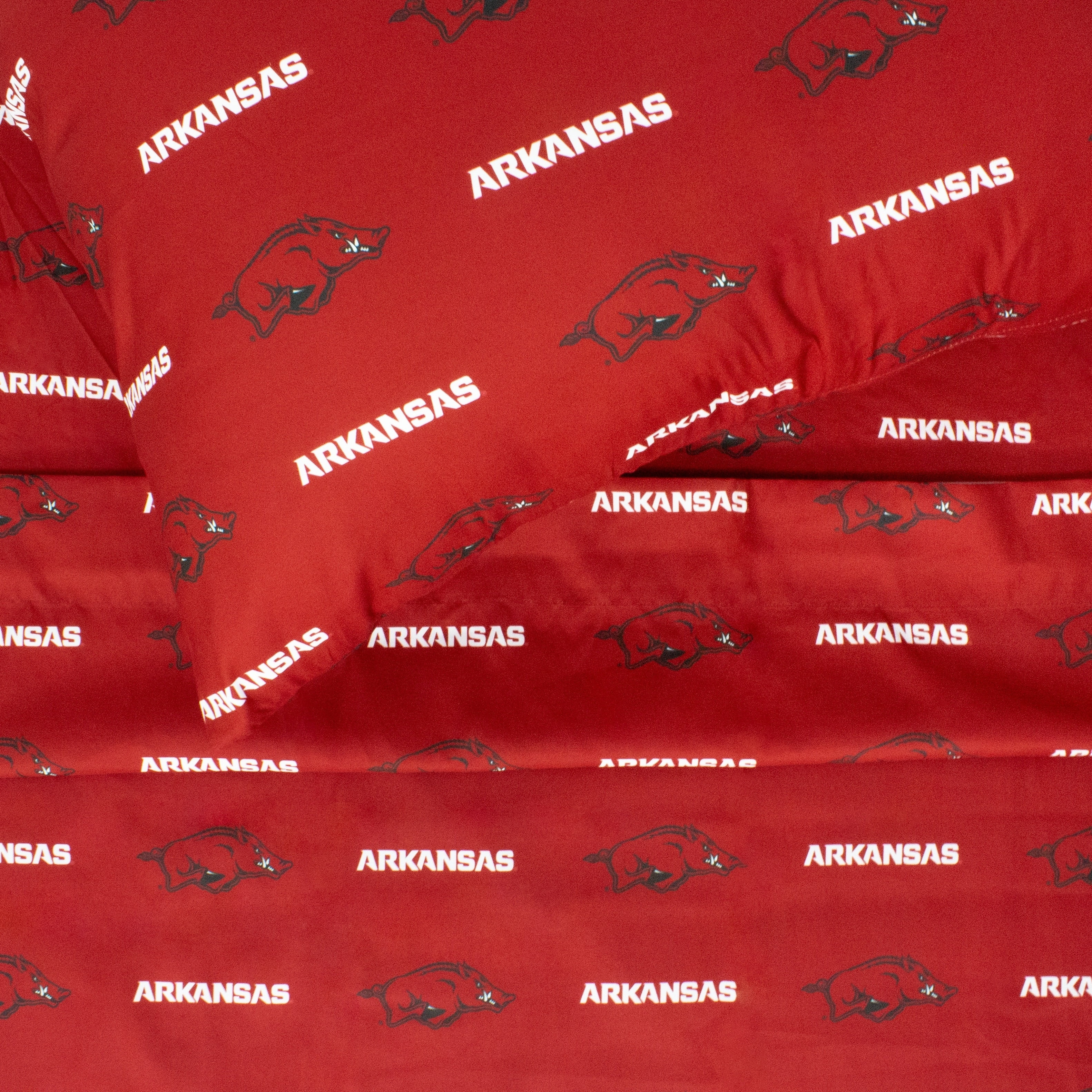 Arkansas Razorbacks Sheet Set Queen