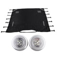thumbnail image 1 of Towing Front Shield,Universal Black Oxford Cloth Caravan Front Protector Towing Front Cover Sturdy Construction, 1 of 7
