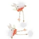 thumbnail image 4 of 1 par de horquillas de conejo con borlas y pompones, accesorios para el cabello de Pascua para niñas., 4 of 6