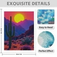 thumbnail image 3 of Diamond Art Kit for Adults, Sunset Desert Landscape Cacti Diamond Painting for Adults Beginners, DIY Diamond Art Painting Kits, 5D Diamond Painting Crafts for Home Decor 12x16 Frameless, 3 of 7